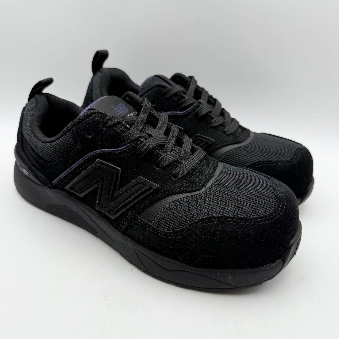 New Balance Womens Elite Lite Work Sneakers US 9.5 Wide Black Purple CT SR NIB