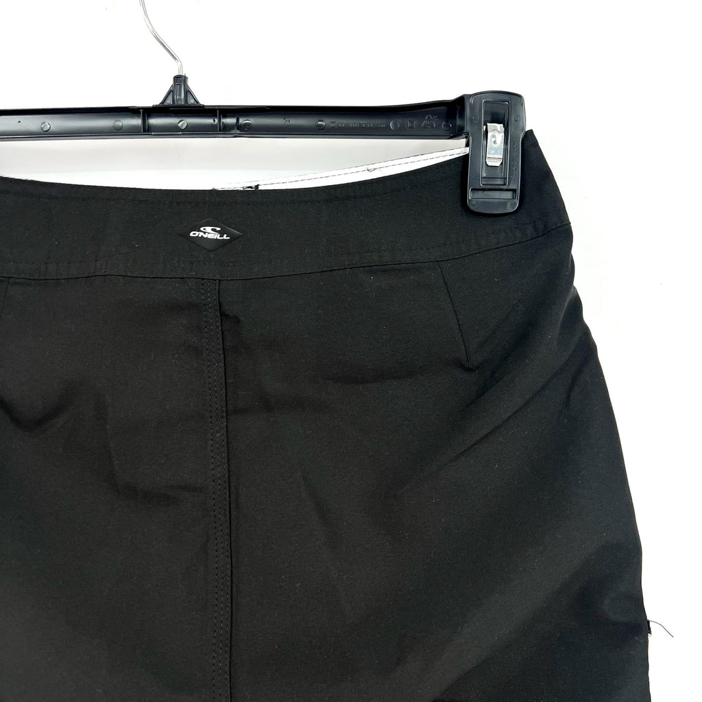 O'NEILL Men's Santa Cruz Solid 2.0 Boardshorts Size 28 Small Black White NWOT
