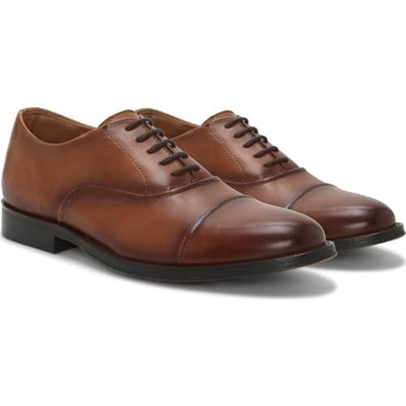 Vince Camuto Mens Urii Cap Toe Oxfords Size 9 EU 42 Saddle Brown Leather NIB
