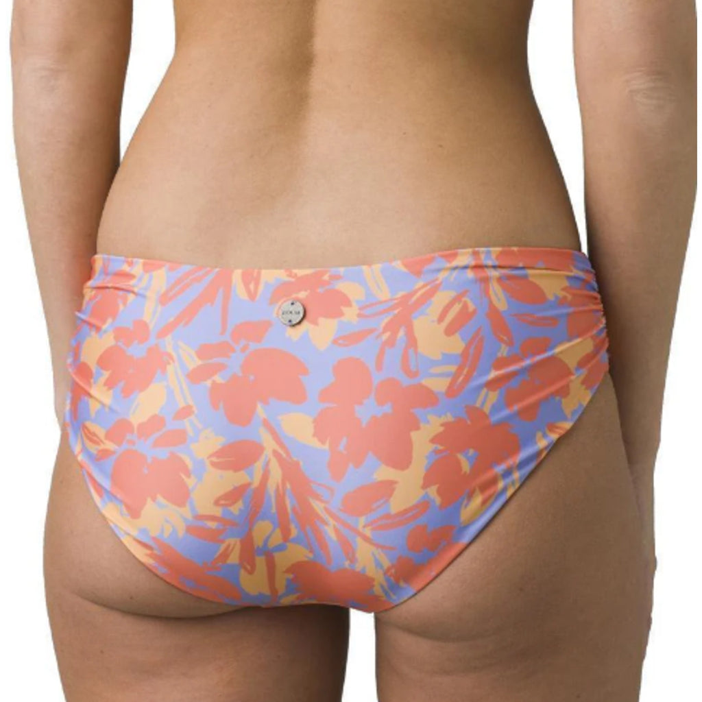 PRANA Women's Marta Bikini Bottom XS Pink Morning Glory Bloom Hipster NWT
