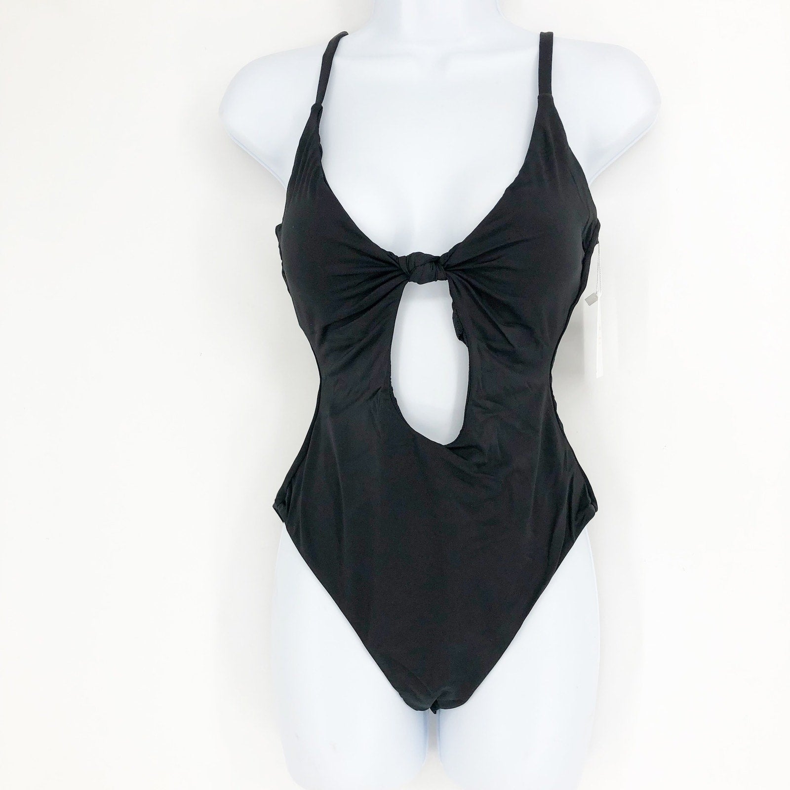 ANDIE SWIM Santorini One Piece Swimsuit XXL Black US 18 Cut Out Low Back NWT