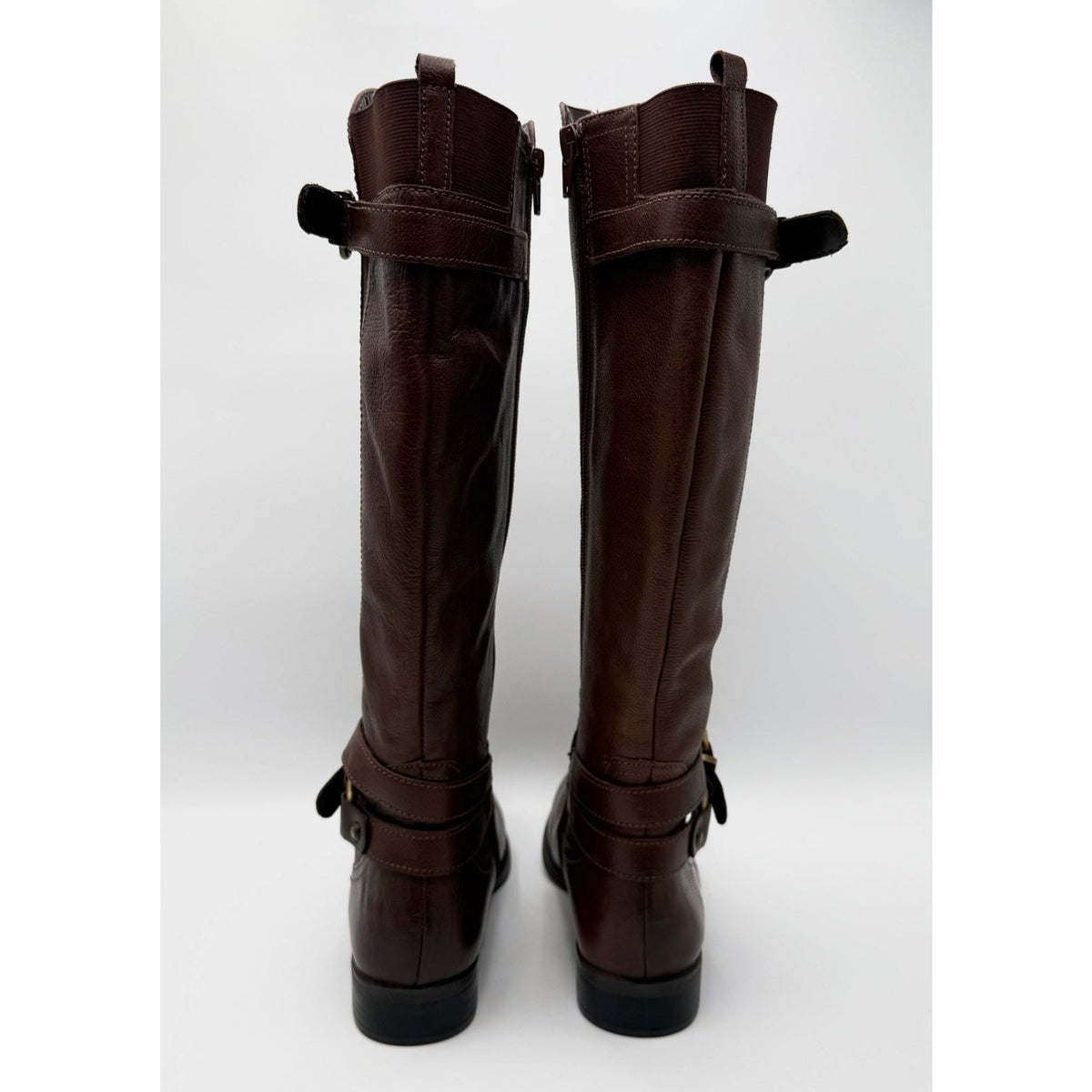 Naturalizer Womens June Knee High Riding Boots Size 7 EU 37 Brown Leather NWOB