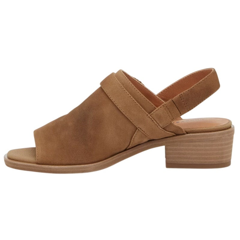 Lucky Brand Womens Badret Heel Sandals US 6 M EU 36 Dark Tan Suede NIB