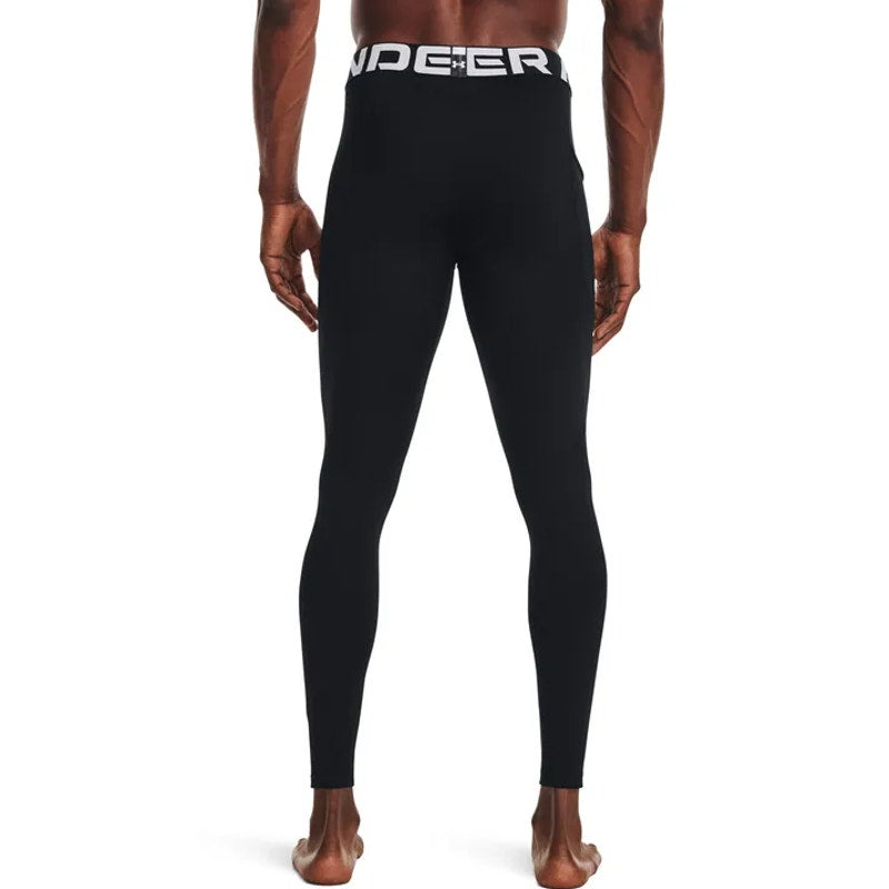 UNDER ARMOUR Men's CG Armour Leggings Medium Black Base Layer Pants NWT