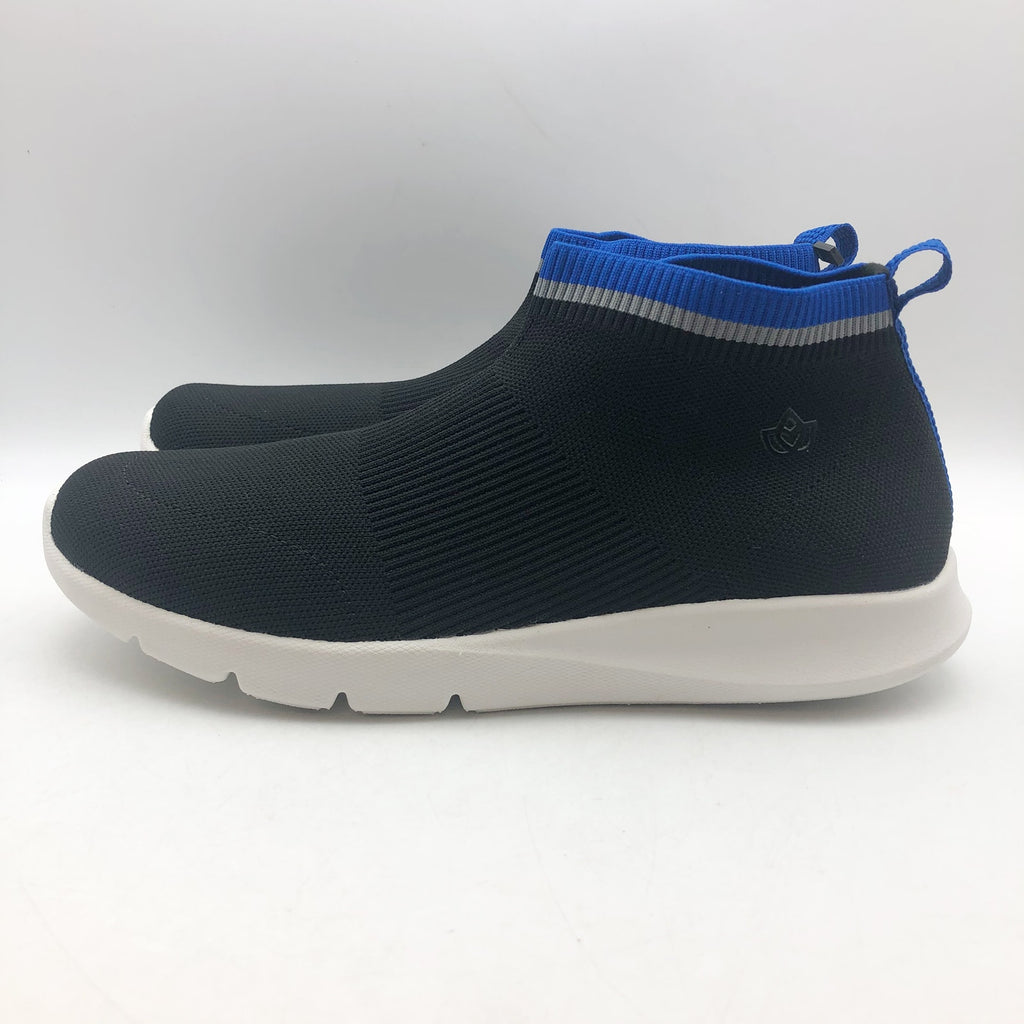 Spenco Waco Womens Pure Love Knit Sneakers 9.5 WIDE  Black Slip On NIB