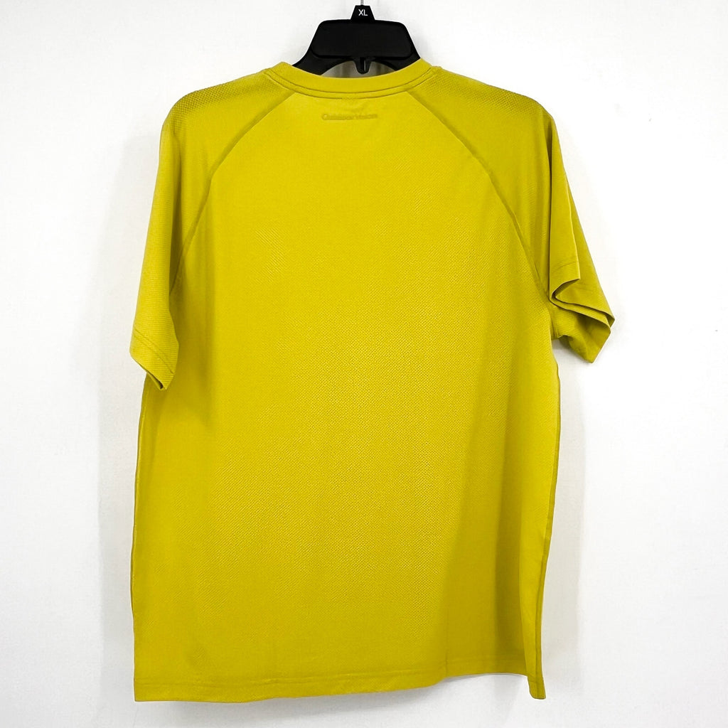 OUTDOOR VOICES Men’s Fast Track Mesh Short Sleeve Shirt Medium Green Apple NWT