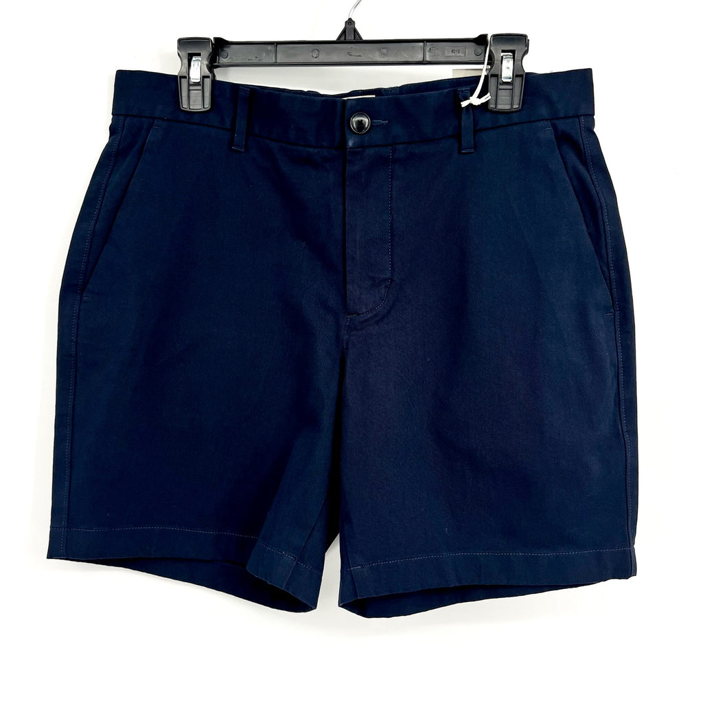 EVERLANE Men's 7" Athletic Fit Performance Chino Shorts Size 31 Navy Blue NWT
