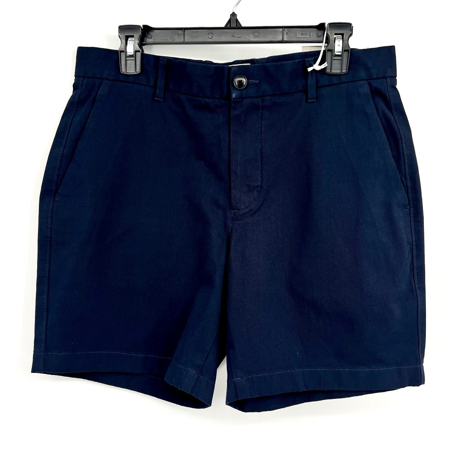 EVERLANE Men's 7" Athletic Fit Performance Chino Shorts Size 31 Navy Blue NWT