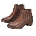 Born Womens Reece Ankle Booties Size 6.5 M EU 37 Brown Leather Boots NIB