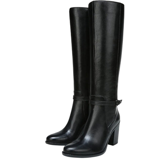 NATURALIZER Womens Kalina Knee High Boot 11 M EU 42 Black Leather NIB