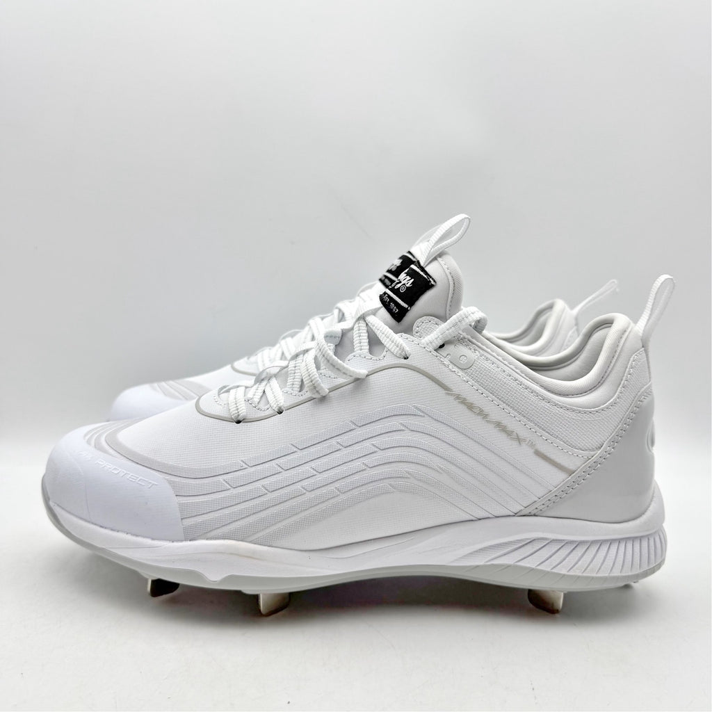 Rawlings Mens Bullpen Low Baseball Cleats Size 8 D White Athletic NWOB