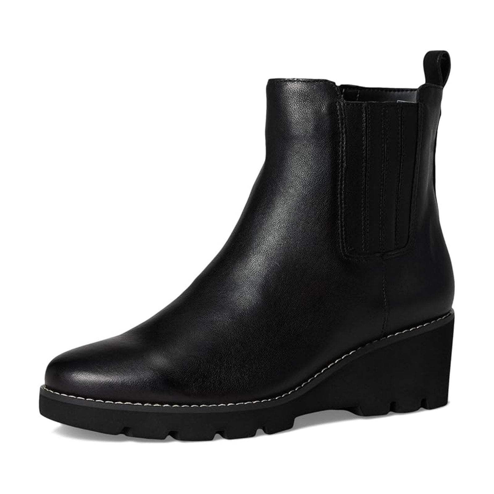 Vionic Womens Aria Ankle Booties US 8 EU 38.5 Black Leather NIB