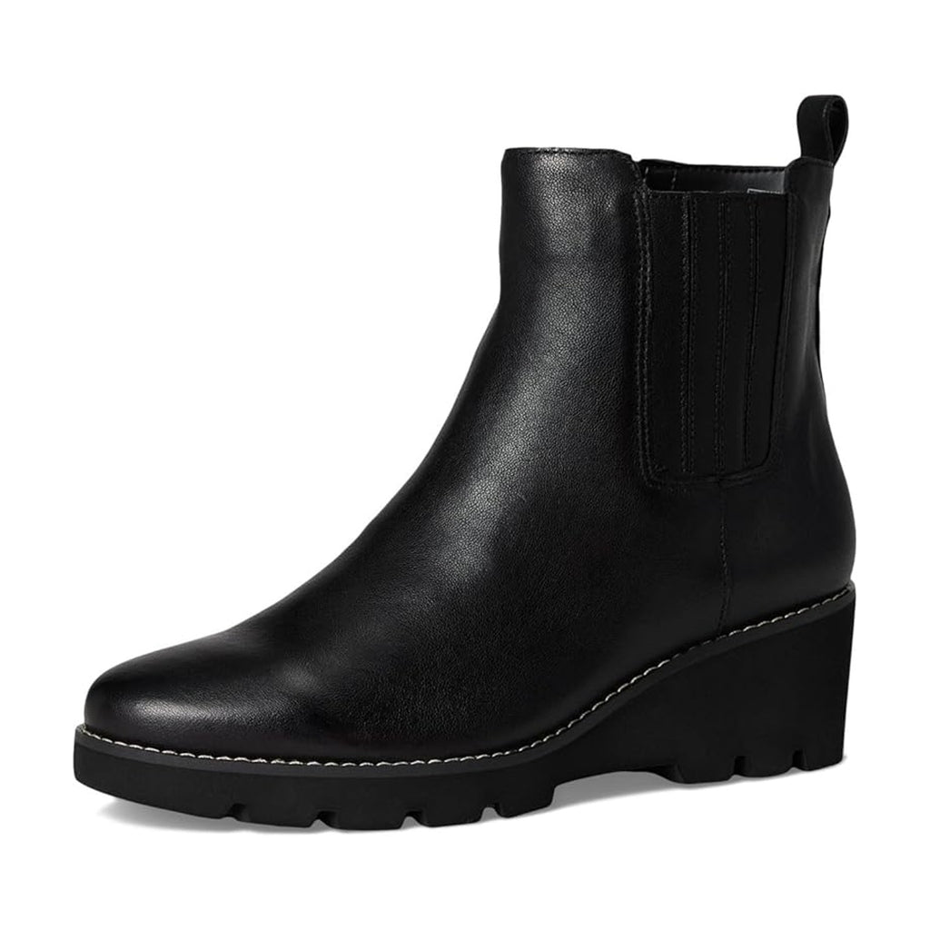 Vionic Womens Aria Ankle Booties US 8 EU 38.5 Black Leather NIB