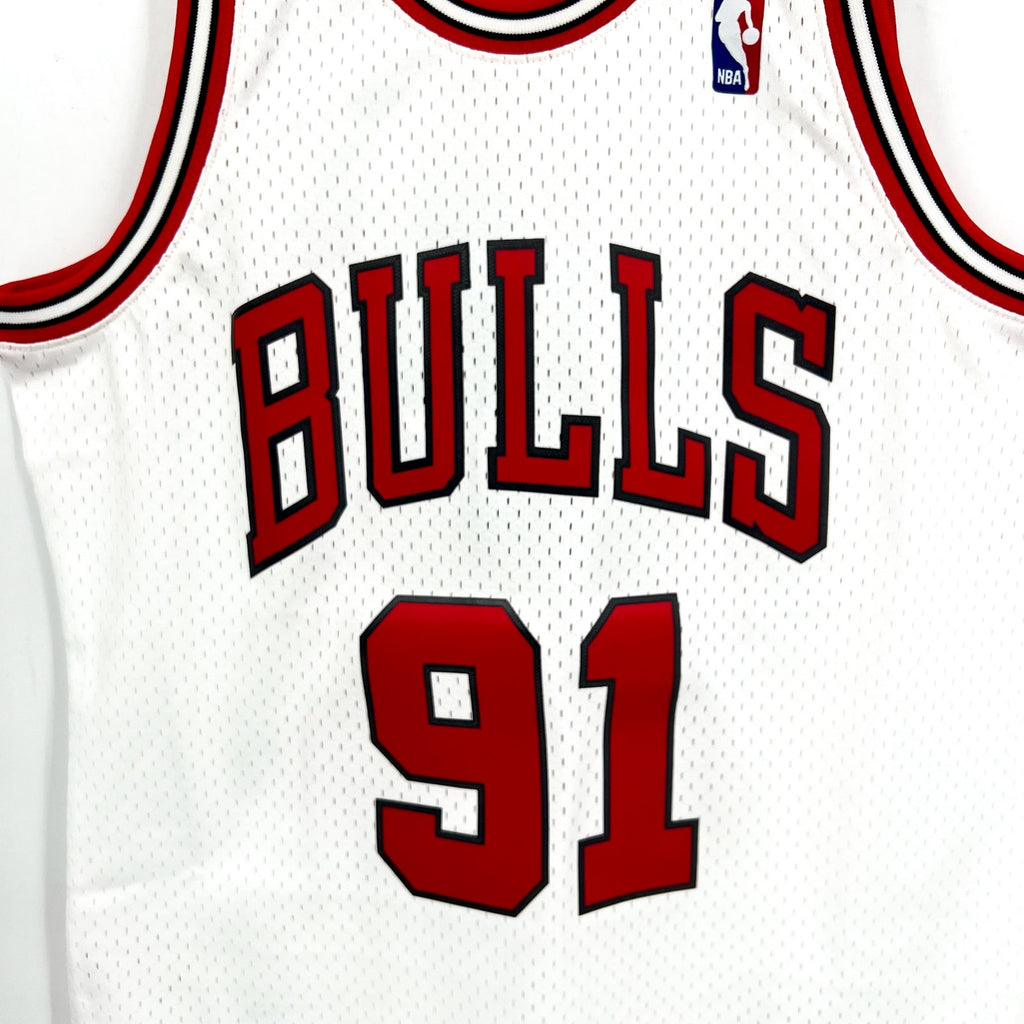 MITCHELL & NESS Rodman 1997-98 Chicago Bulls Swingman Jersey Medium White NWT