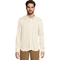 JOHN VARVATOS Men's Rodney Long Sleeve Shirt Medium Cream Damask Jacquard NWT
