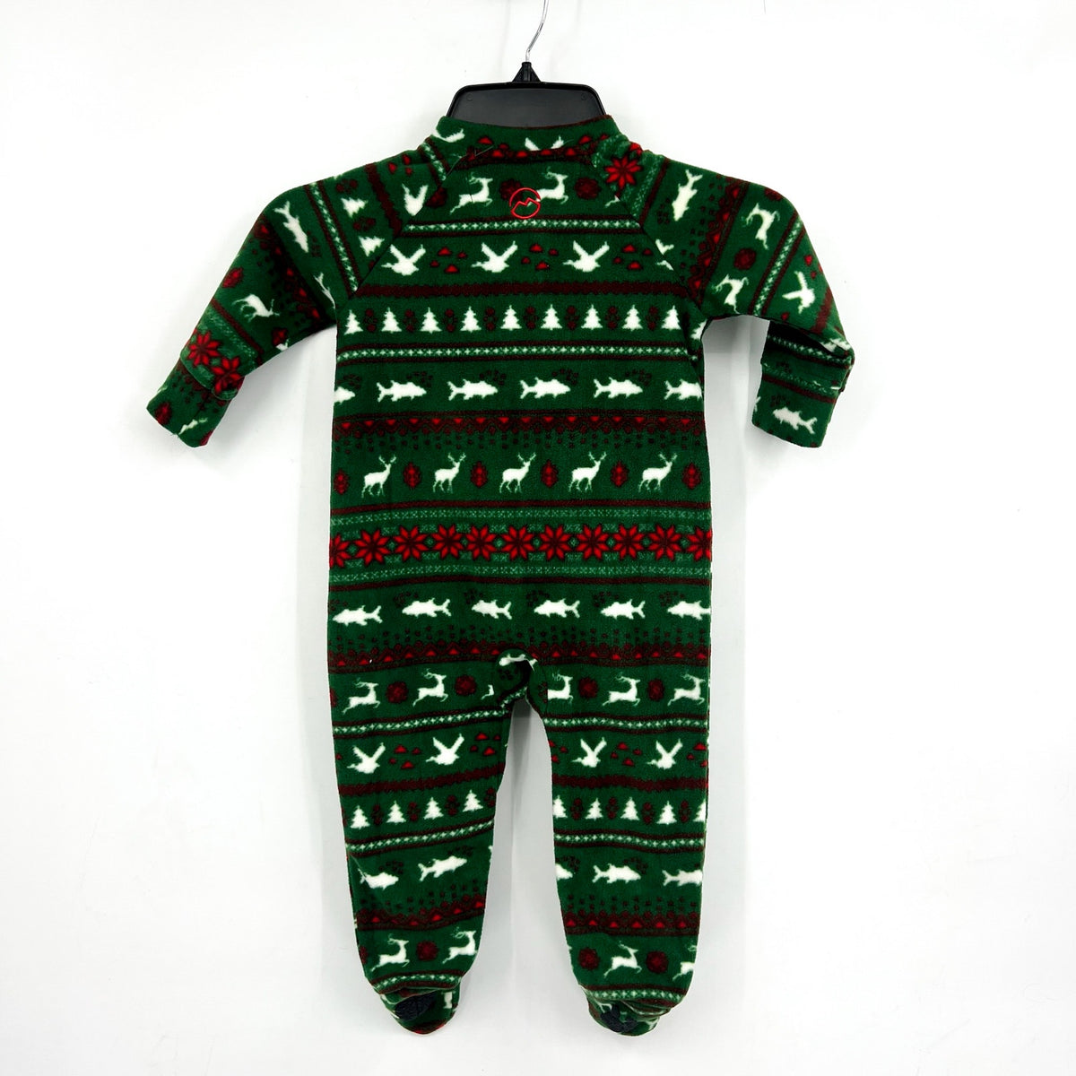 MAGELLAN OUTDOOR Kids Footed Pajamas 12-18 Months Holiday Fleece Full Zip NWOT
