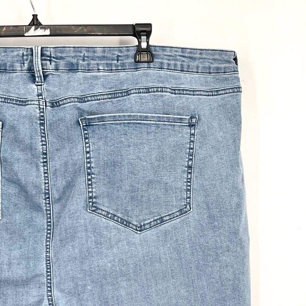 NYDJ Womens Margot Girlfriend Jeans Size 26W PETITE Kingston Blue NWOT