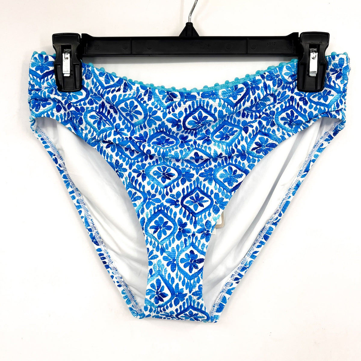 TOMMY BAHAMA Shell Beach Bandini Top Bikini Bottom Medium Blue Island Cays NWT