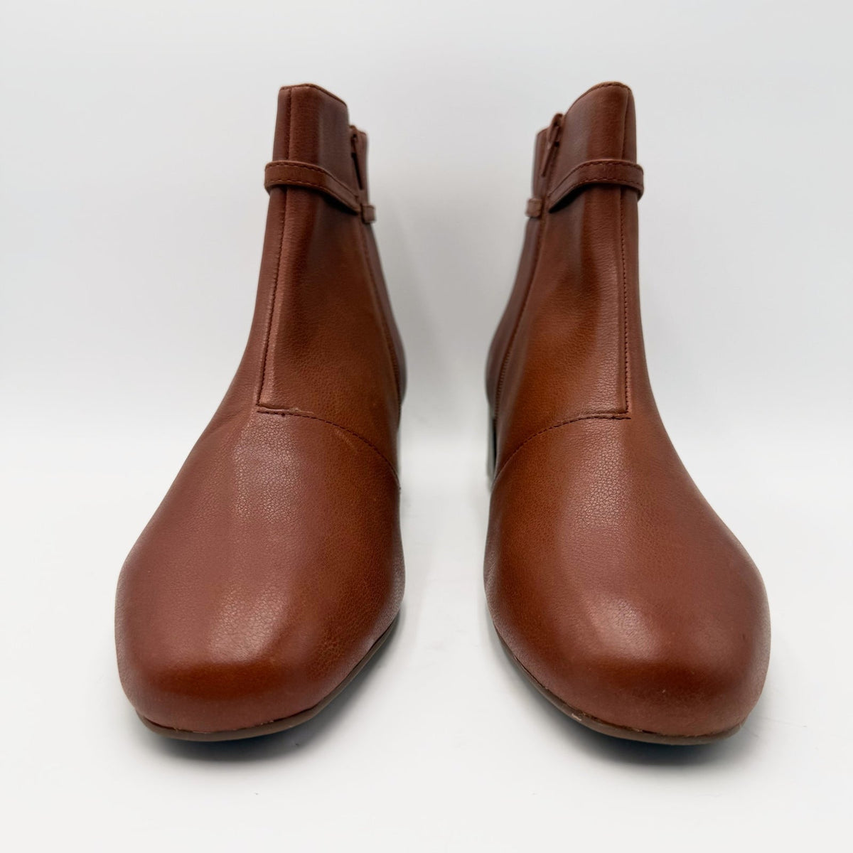 Clarks Womens Iridessa Air Ankle Boot Size 11 Wide EU 42.5 Brown Dark Tan NWOB