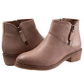 SoftWalk Womens Roselle Ankle Booties US 8.5 NARROW Stone Tan Leather NWOB