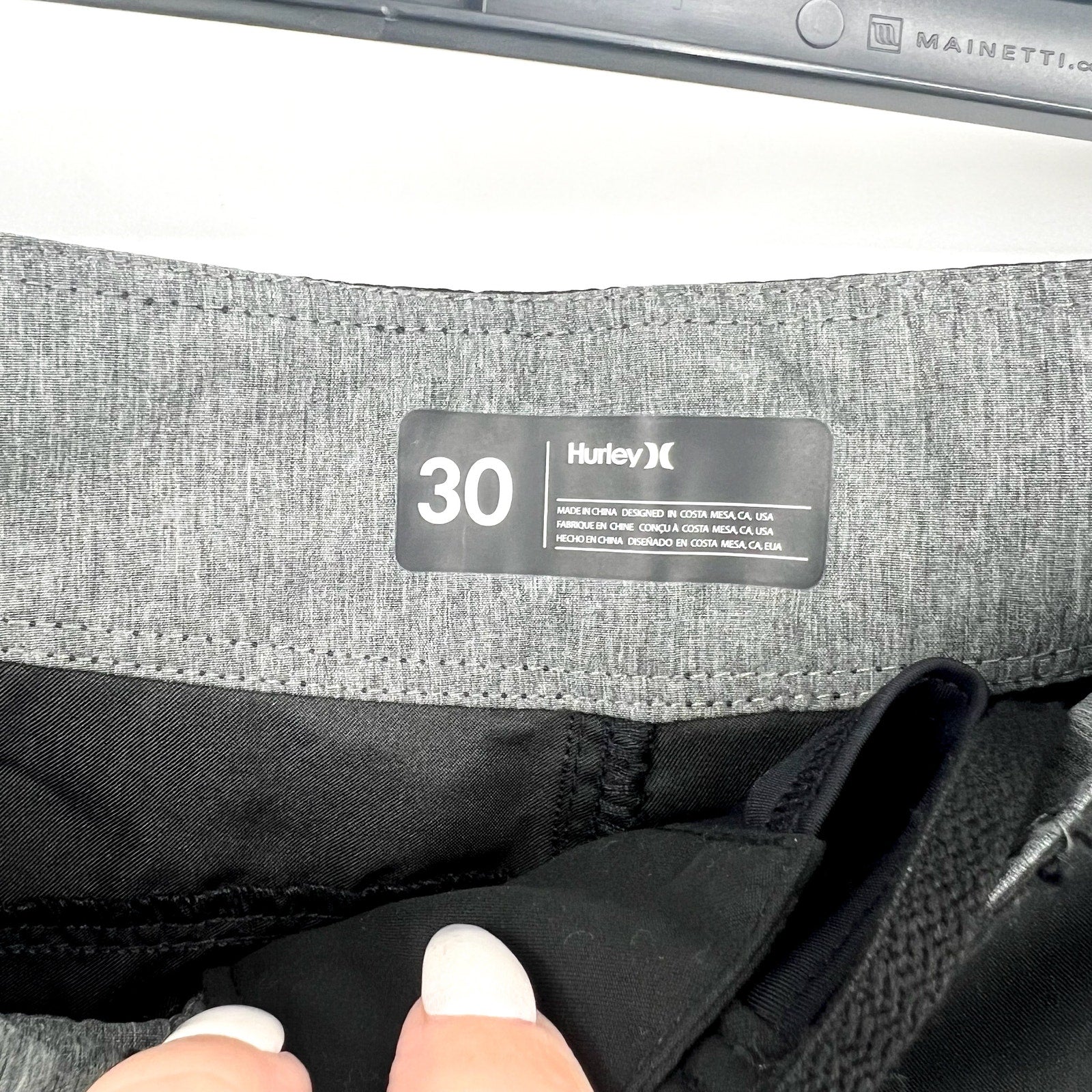 Hurley Mens One and Only Gradient Board Shorts Size 30 Small Black NWT