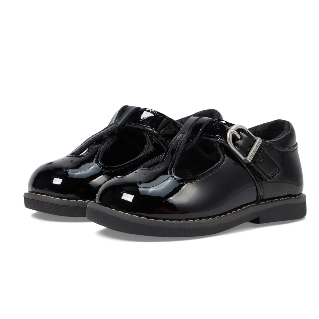 Stride Rite Girls SR Susie Mary Jane Flat Size 13 Toddler Shoes Black NIB
