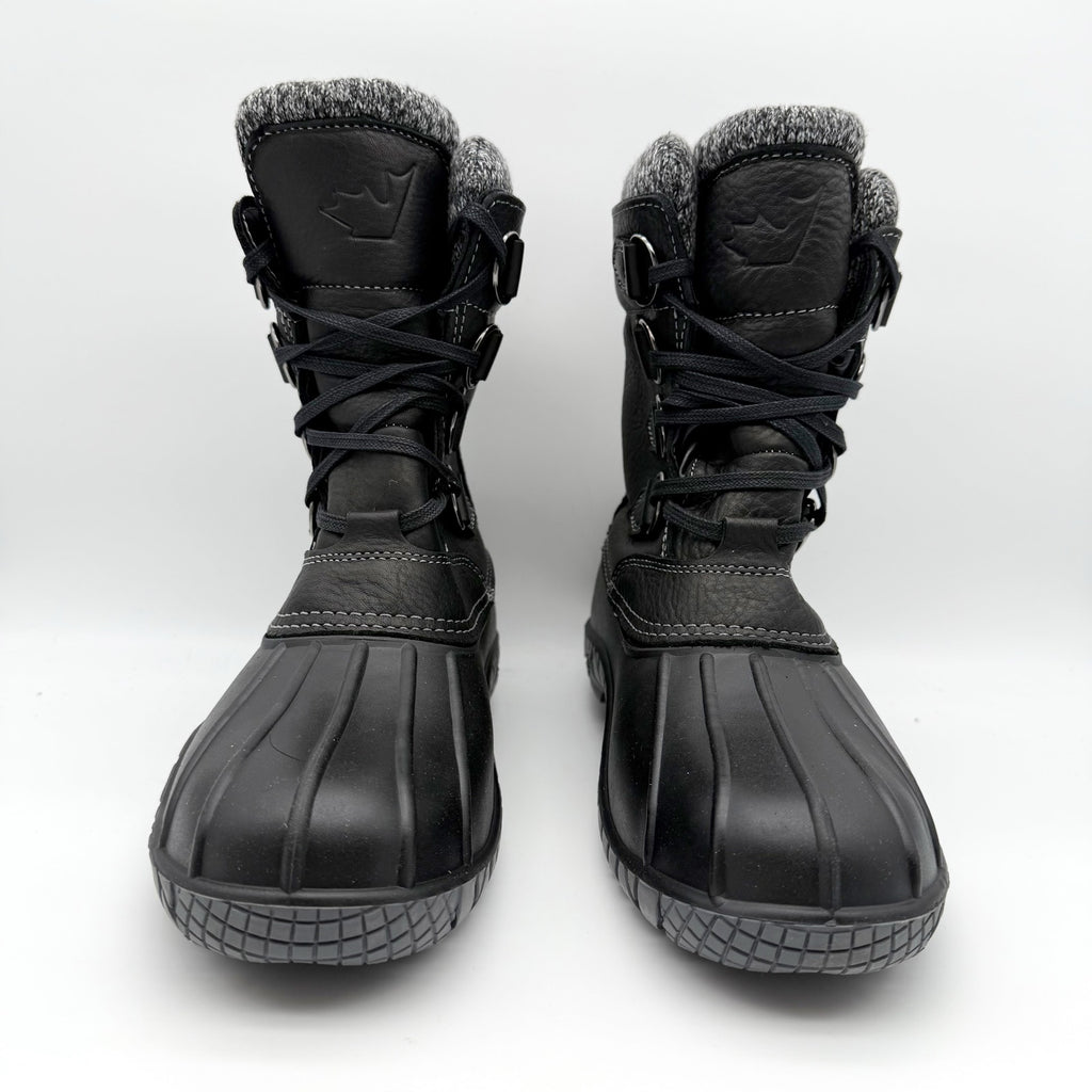 Baffin Women Yellowknife Snow Boots US 11 Black Leather Waterproof Insulated NIB