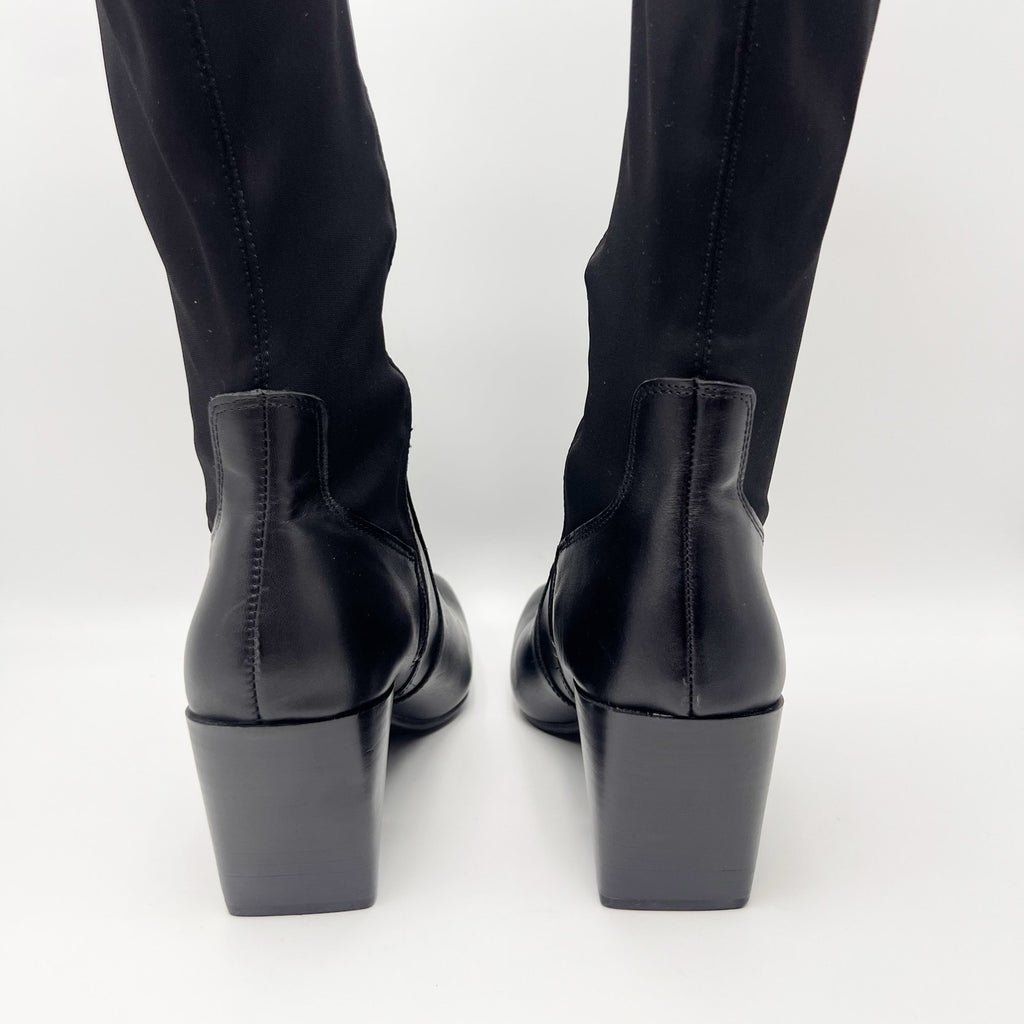Blondo Womens Silvanna Knee High Boots Size 9 M Black Leather Waterproof NWOB