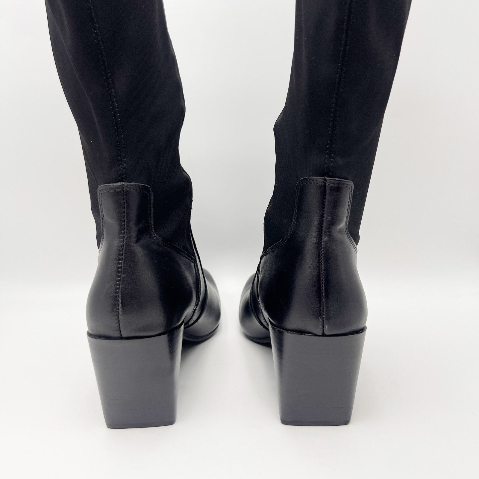 Blondo Womens Silvanna Knee High Boots Size 9 M Black Leather Waterproof NWOB