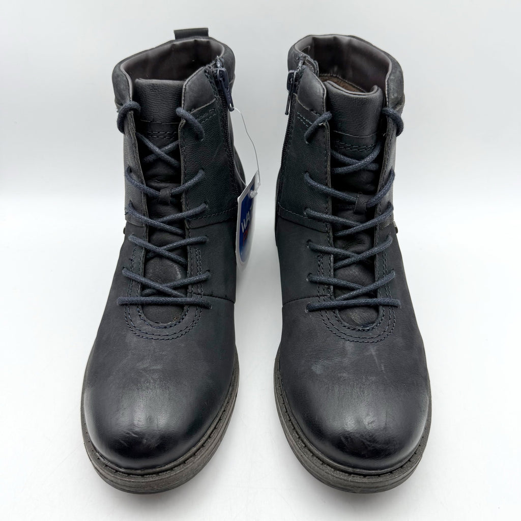 Josef Seibel Womens Selena 50 Boots EU 39 US 8-8.5 Blue Leather Waterproof NIB