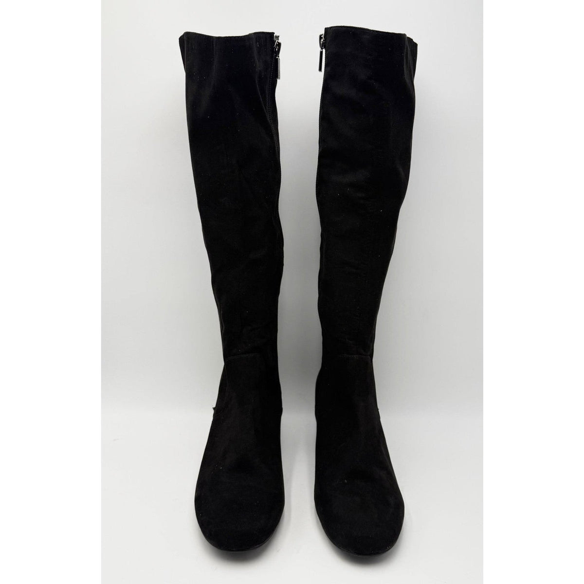 Kenneth Cole Reaction Womens Road Tall Boots Size 8 EU 39 Black Faux Suede NWOB