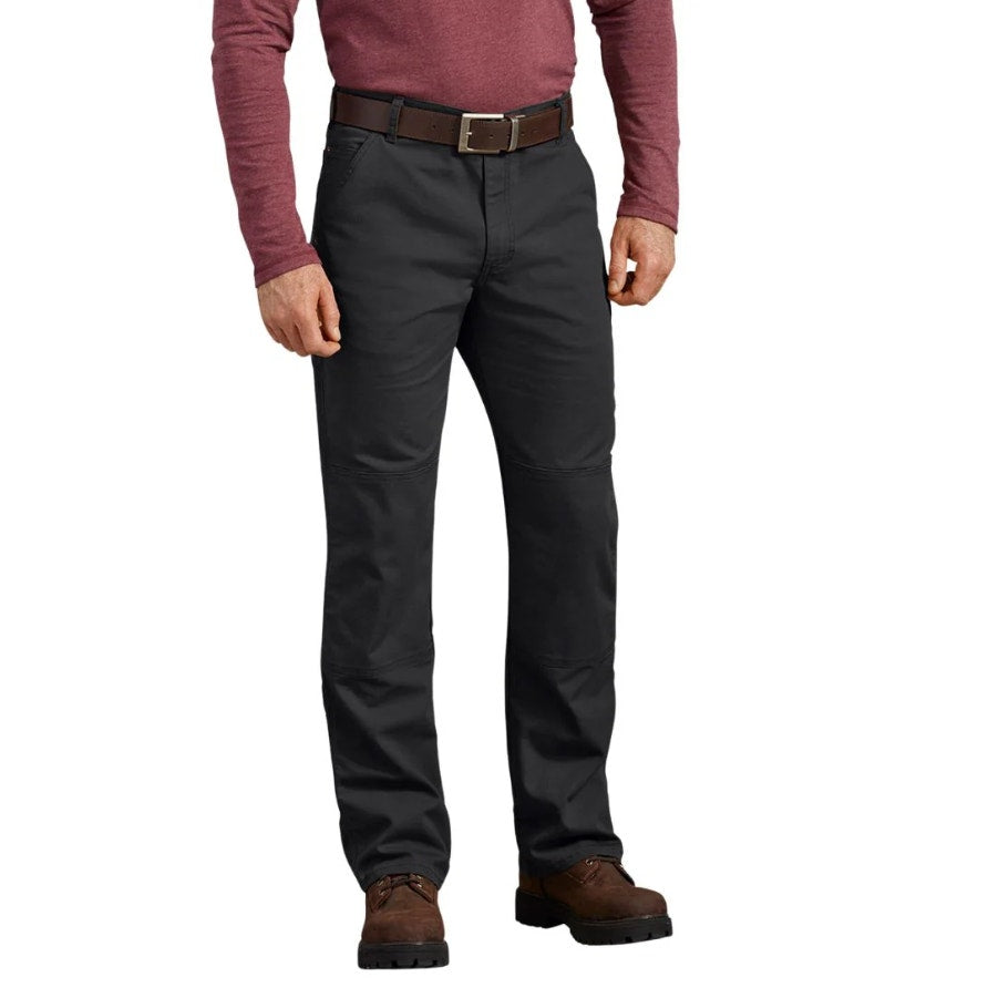 DICKIES Men's Double Knee Regular Fit Duck Work Pant DP903 30x32 Black NWT