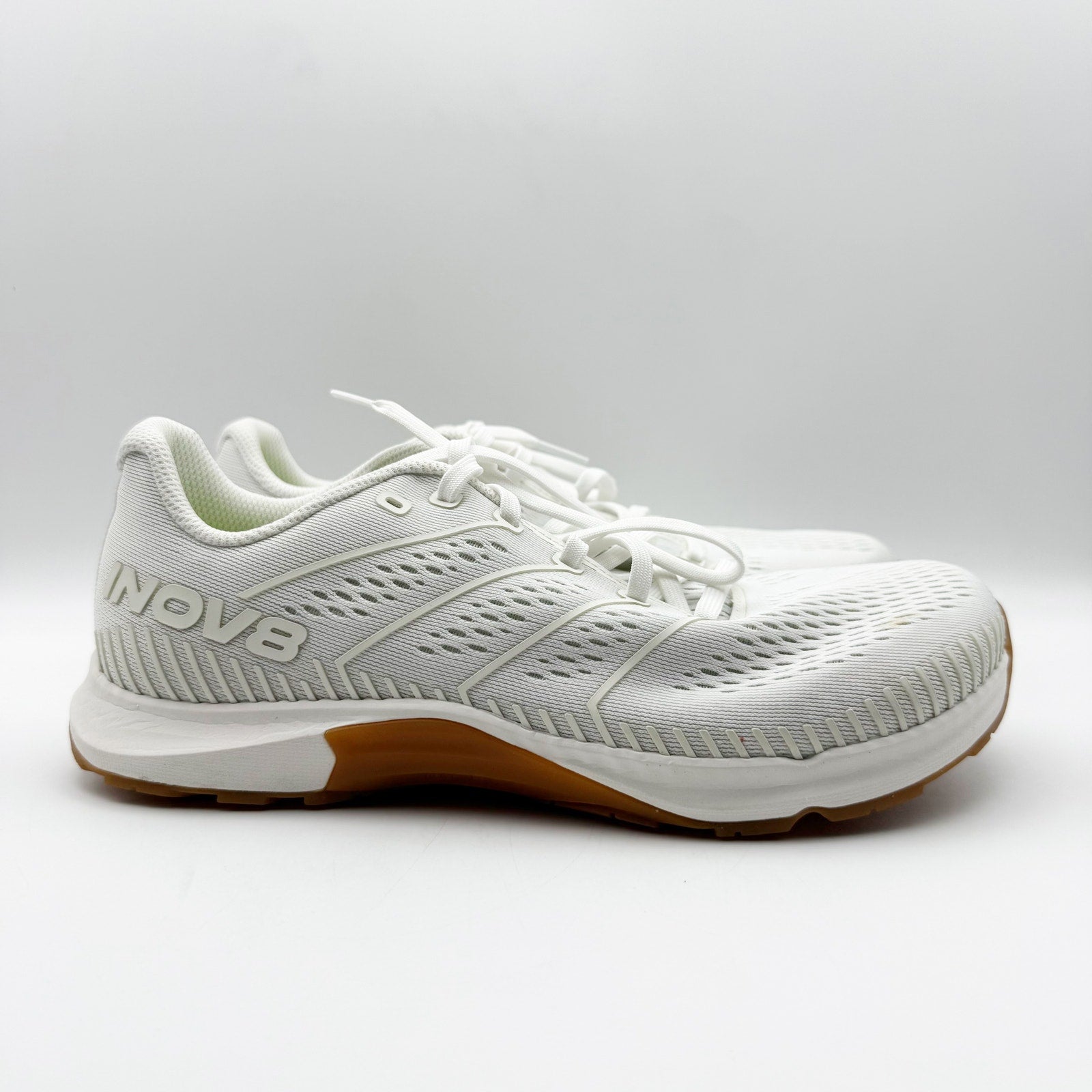 Inov-8 Mens F-Lite Speed Running Sneakers US 8 EU 40.5 White Knit NIB