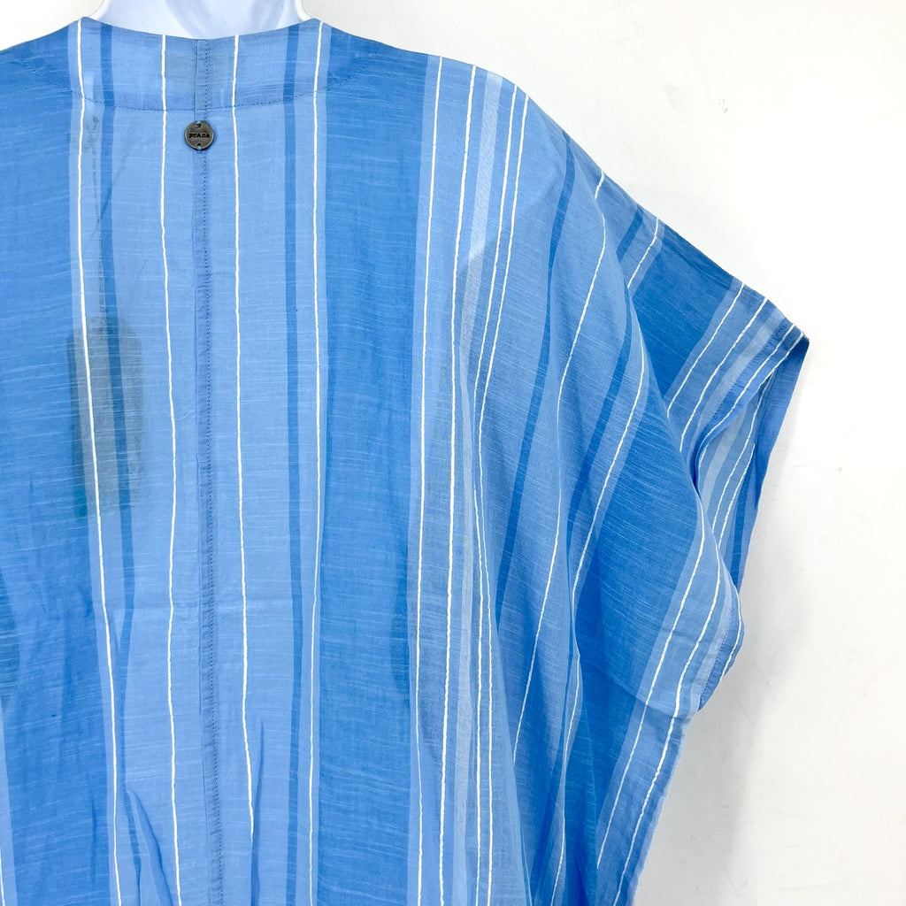 PRANA Women's Marina Bay Tunic Cover Up XS Blue Clear Sky Cotton Dress NWT