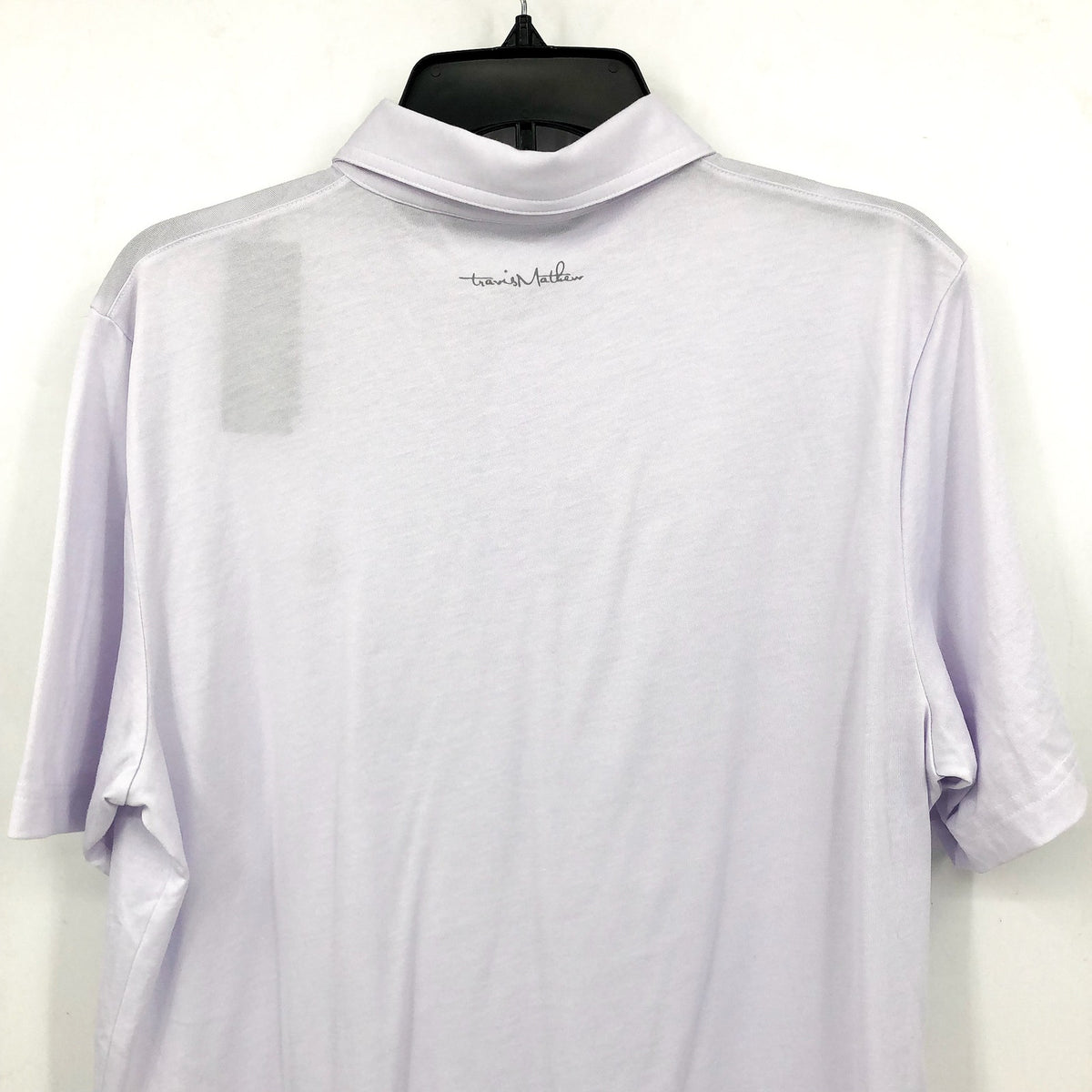 TRAVIS MATHEW Men's The Zinna Polo Shirt Large White Short Sleeve NWT