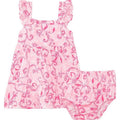 LILLY PULITZER Infant Charlize Dress 3-6M Conch Shell Pink Flamingle Garden NWOT