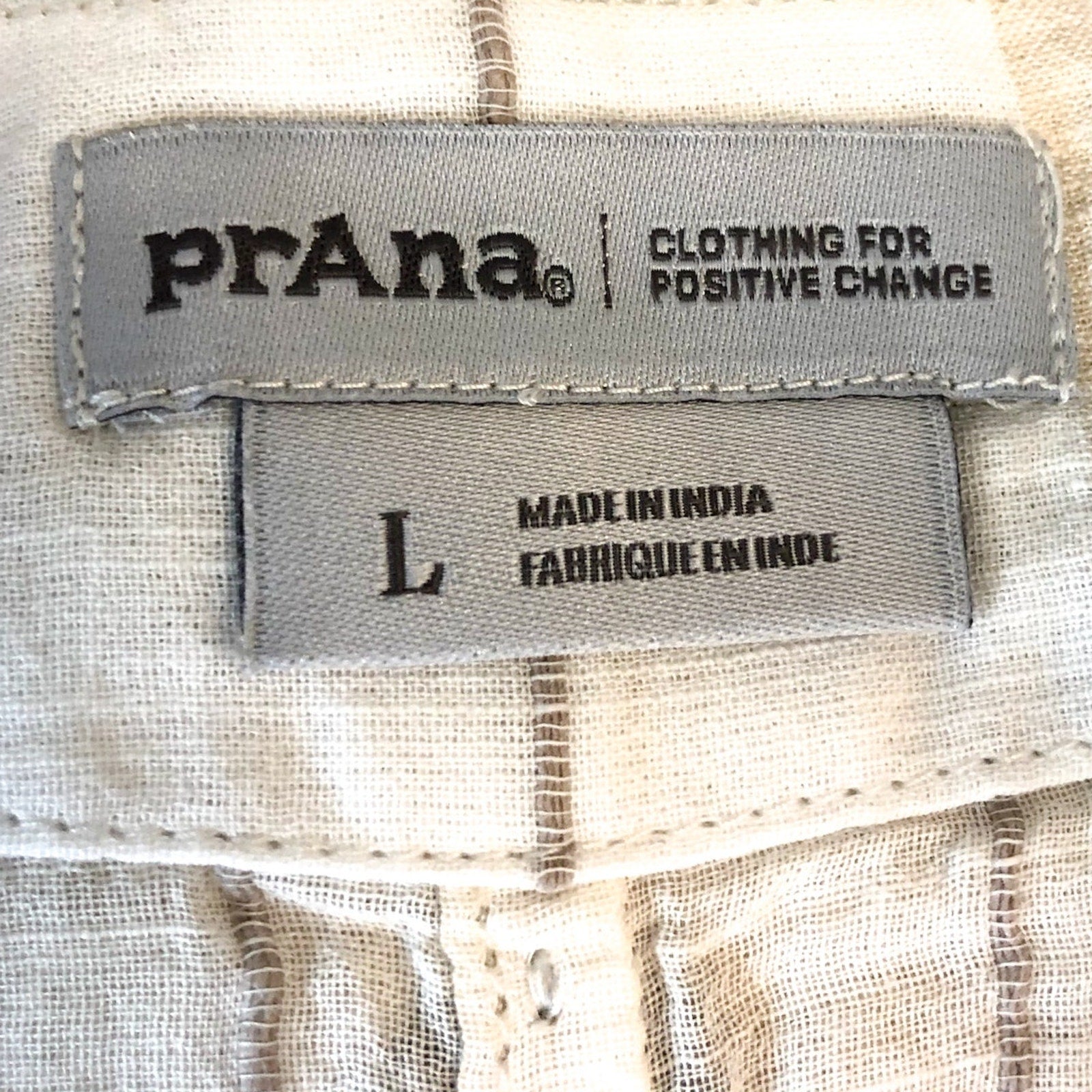 PRANA Women's Marina Bay Tunic Large White Swim Cover Up Short Sleeve NWT