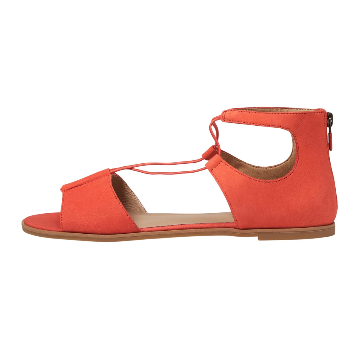 Eileen Fisher Womens Rose Sandals Size 6.5 Orange Leather Flats NIB