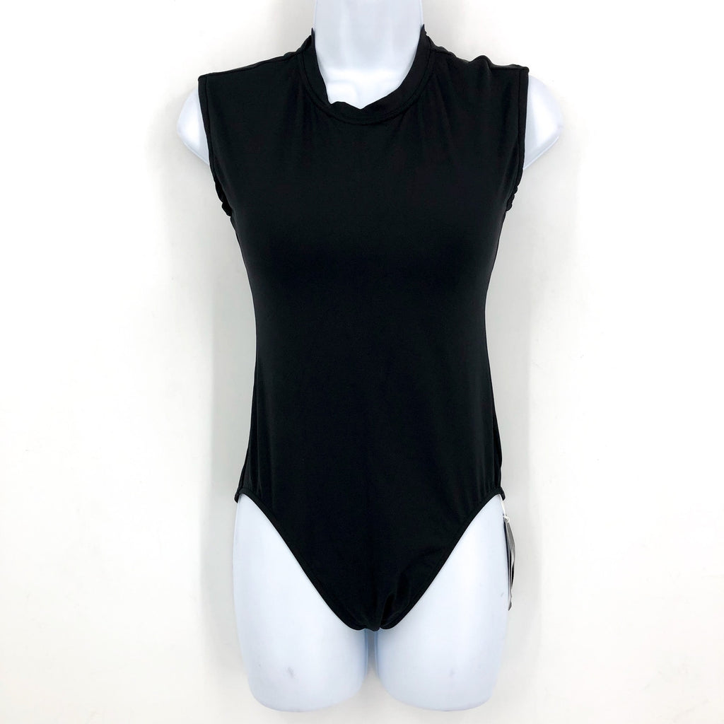 SEAFOLLY COLLECTIVE Women's One Piece Swimsuit US Size 6 Black Cap Sleeve NWT