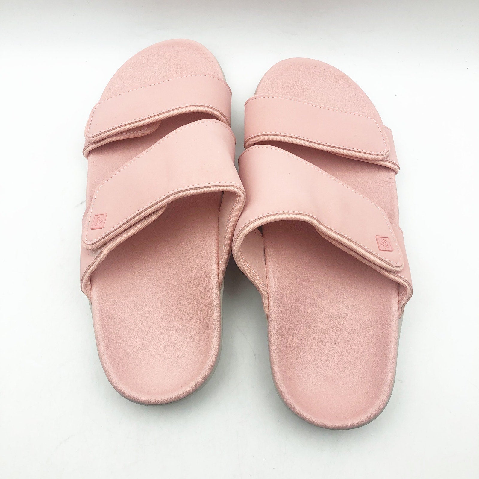 Spenco Womens KHOLO NUEVO Comfort Slide Sandals Size 7.5 B Coral Pink NWT