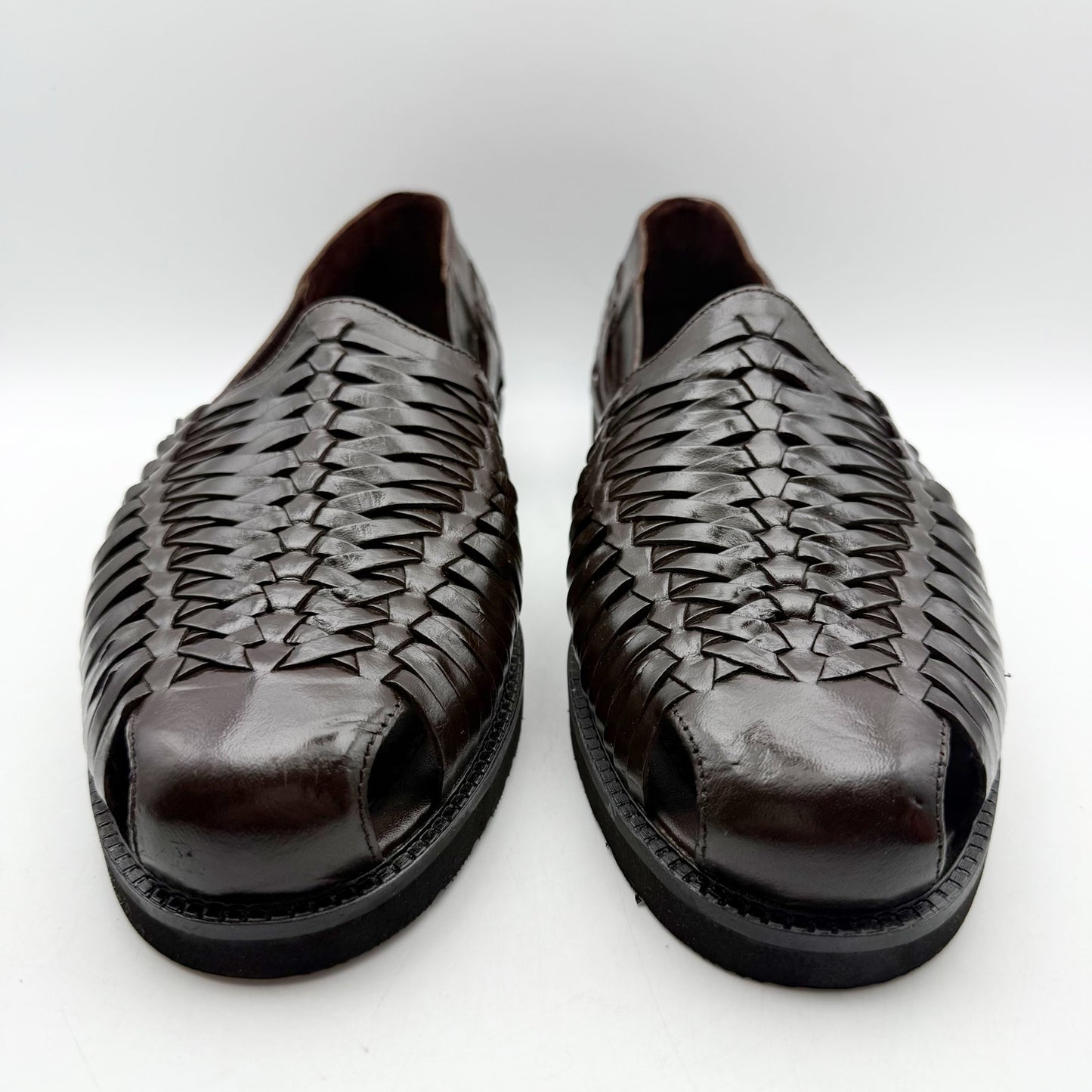 Deer Stags Mens Antonio Sandals US 11 M EU 44 Dark Brown Leather NIB