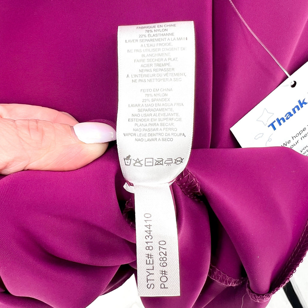 Alex Evenings Women's Short Cascade Sheath Dress Size 12 Pink Passion NWT