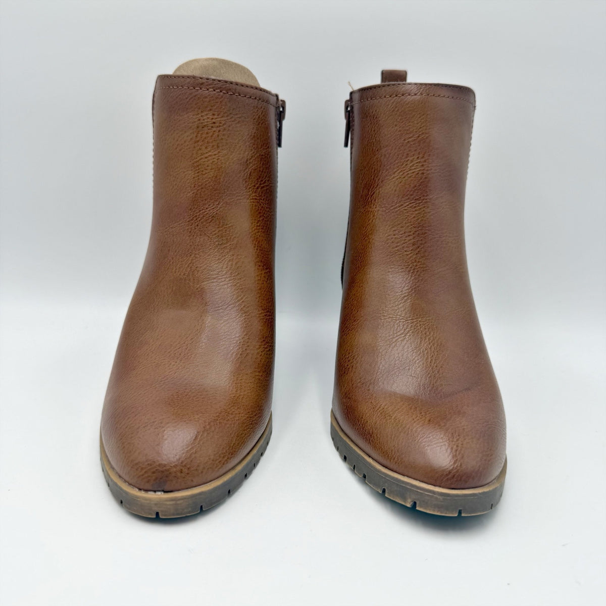 LifeStride Womens Mesa Chelsea Ankle Boots Size 8 M Whiskey Brown NIB