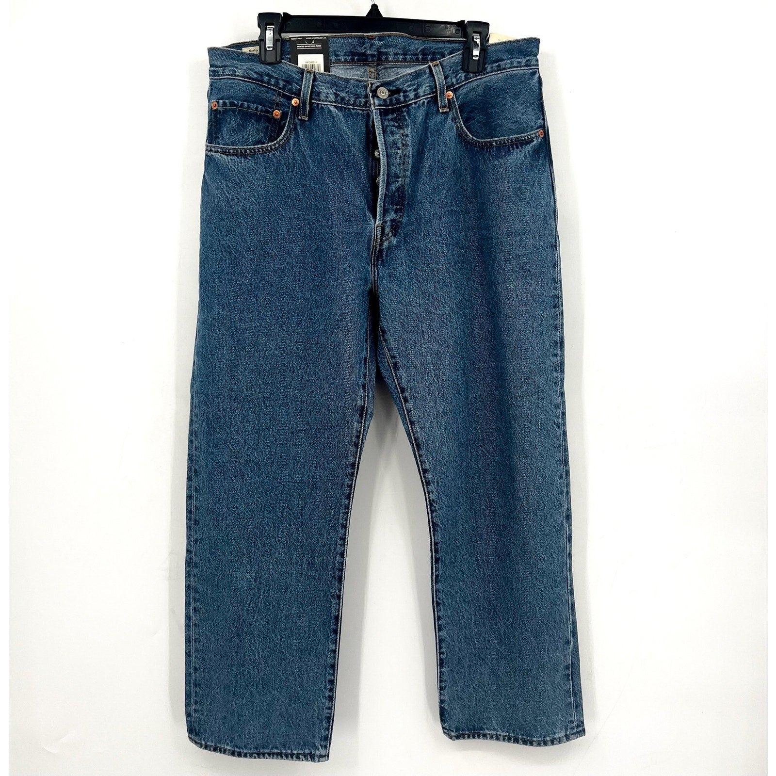 LEVI'S Womens 501 90s Ankle Jeans 32x27 US 14 Blue Shout Out Stone A91500010 NWT