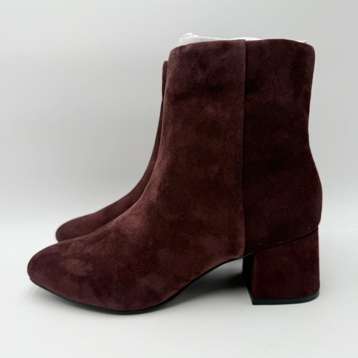 Rockport Womens Oaklei Ankle Boots Size 8.5 M Wine Red Suede NIB