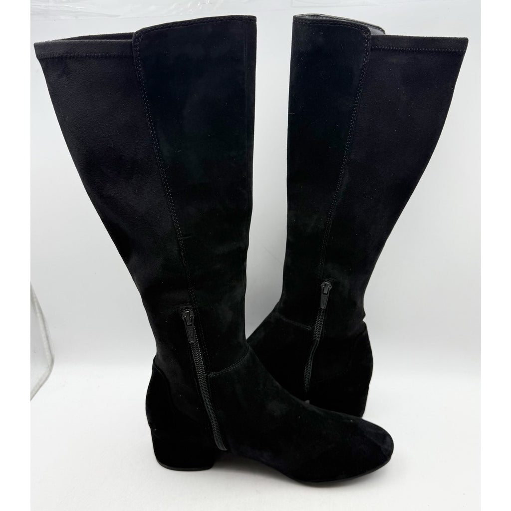 Dune London Womens Tayla Knee High Boots US 7 EU 37 Black Suede NIB
