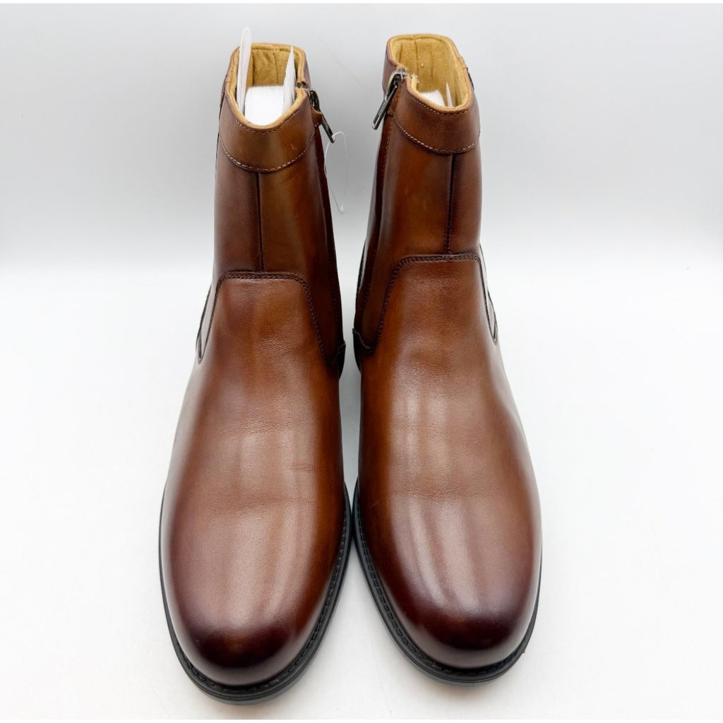 Florsheim Mens Midtown Plain Toe Boots US 8.5 EEE (3E) Brown Cognac Leather NIB