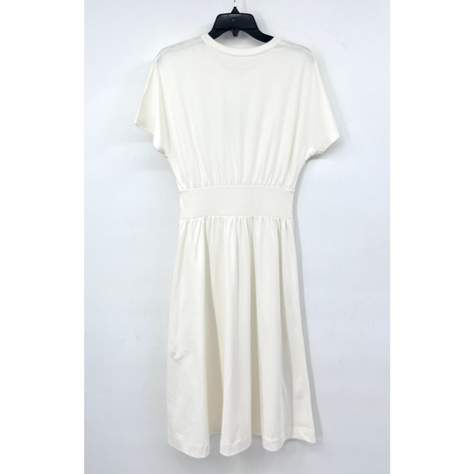 EVERLANE Women's The Organic Cotton Waisted Dress XS White Short Sleeve NWT