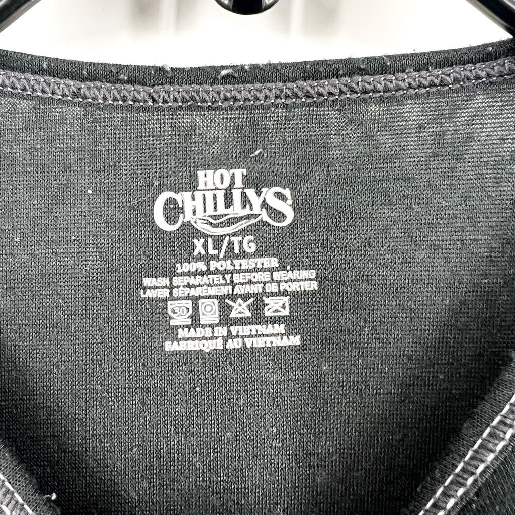 HOT CHILLYS Youth Boy's Pepper Bi-Ply Crewneck Top XL Black Base Layer EUC