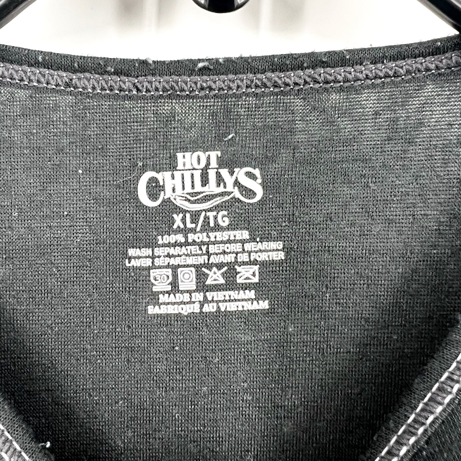HOT CHILLYS Youth Boy's Pepper Bi-Ply Crewneck Top XL Black Base Layer EUC